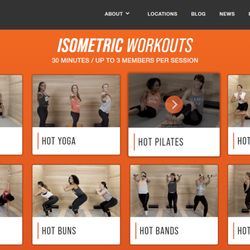 HOTWORX - Vienna - 8 Isometric workouts, 30 minutes per session. HOTWORX offers 11 different workouts.