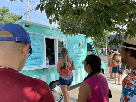 Blue Monkey Shaved Ice by null