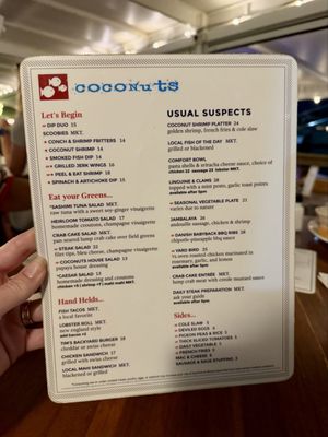 Menu photo 8 Coconuts Fort Lauderdale, FL