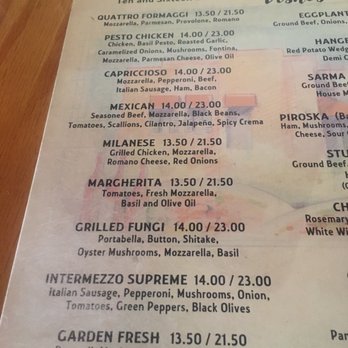 Intermezzo Pizzeria and Cafe - Pizza menu - Pizza Near Me - Charlotte, North Carolina