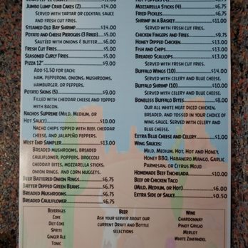 Greg's West End Saloon - Menu Page 1 - Bars Near Me - Allentown, Pennsylvania