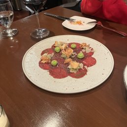 Bison carpaccio