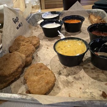 Buffalo Wild Wings - Sampler fried stuff with sauces. - Chicken Wings Near Me - Folsom, California
