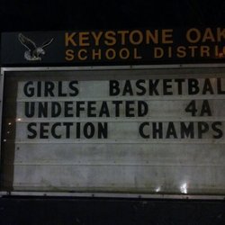 Keystone Oaks School District - Way to go girls! Congratulations to the best!