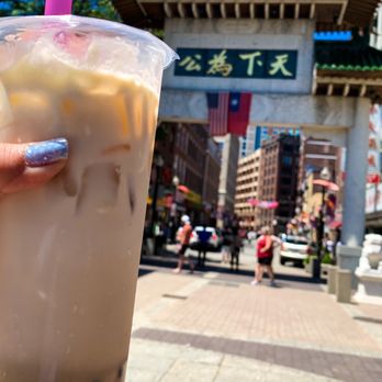 Pin Ming Bubble Tea - Brown Sugar Boba Fresh Milk with cheese foam - Bubble Tea Near Me - Boston, Massachusetts