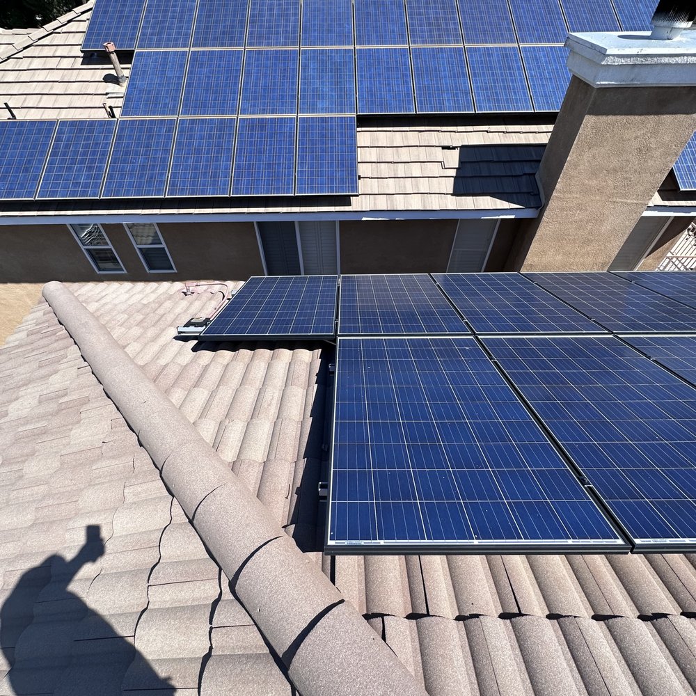 McCormack Roofing - Area with major leak near solar panels. - Roofing Near Me McCormack Roofing - Area with major leak near solar panels. - Roofing Near Me