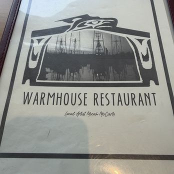 Warmhouse Restaurant - Menu cover - New American Near Me - Neah Bay, Washington Warmhouse Restaurant - Menu cover - New American Near Me - Neah Bay, Washington