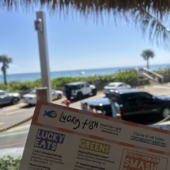 Lucky Fish - Menu and beach view - Seafood Near Me - Dania Beach, Florida Lucky Fish - Menu and beach view - Seafood Near Me - Dania Beach, Florida