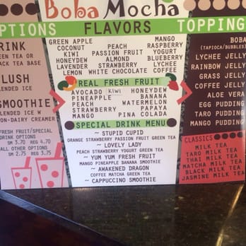 Boba Mocha - Their drink menu - Coffee & Tea Near Me - Duluth, Georgia