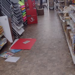 Dollar Tree - This is after I moved some items so I could try to get through.