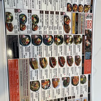 ChoDang Tofu & BBQ - Menu - Korean Near Me - Cerritos, California