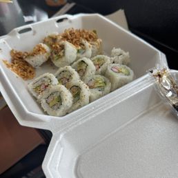 California roll and Phily Steak Roll