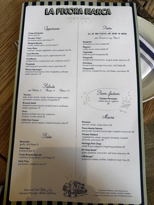 Menu photo 5 La Pecora Bianca New York, NY Menu photo 5 La Pecora Bianca New York, NY