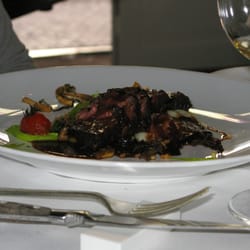 In den Doofpot - Seared fillet with a pumpkin chutney and grilled vegetables