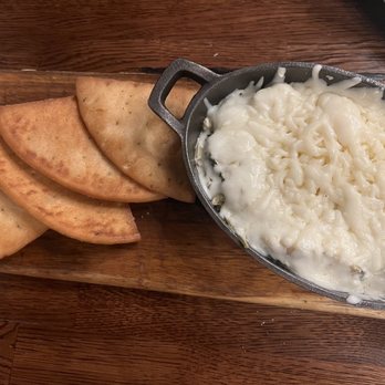 The Iron Cactus - Artichoke dip with pita - Cocktail Bars Near Me - Lancaster, California