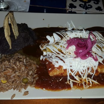Las Adelitas - This is a delicious and filling meal. Verity of Mole, Red, and Green enchiladas plate. - Mexican Near Me - Prague, Puerto Rico Las Adelitas - This is a delicious and filling meal. Verity of Mole, Red, and Green enchiladas plate. - Mexican Near Me - Prague, Puerto Rico