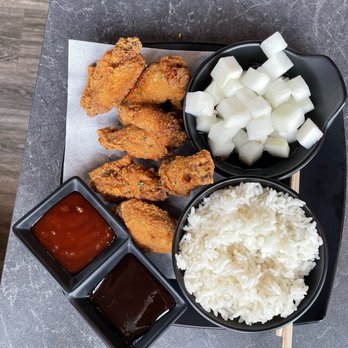 Sodam Chicken-Shoreline - Lunch special Golden chicken, radishes, dips and rice. Yummy! - Chicken Shop Near Me - Shoreline, Washington Sodam Chicken-Shoreline - Lunch special Golden chicken, radishes, dips and rice. Yummy! - Chicken Shop Near Me - Shoreline, Washington