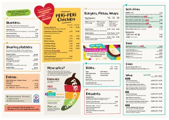 Menu photo 5 Nando's London, XGL Menu photo 5 Nando's London, XGL