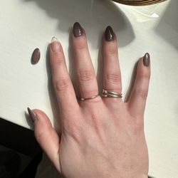 Bella Nail Bar - Got my nails done Thursday, whole nail popped off on Friday. 24 hours later.
