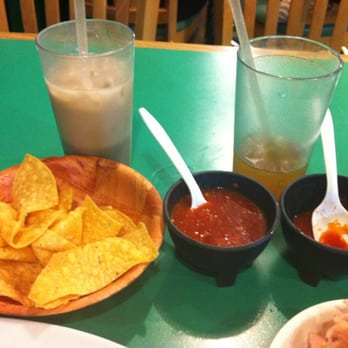 Los Panchos - Chips/ salsa Orchata and tamarind juice - Mexican Near Me - San Francisco, California