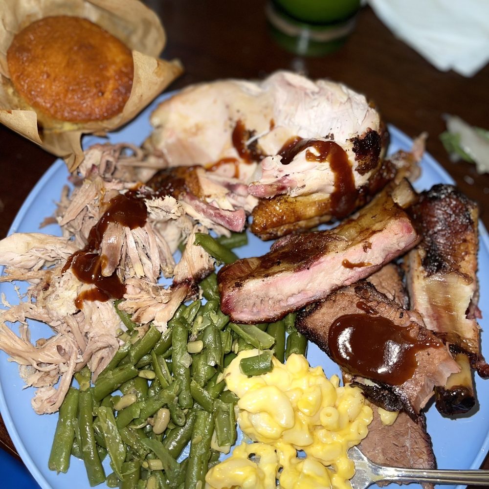 Sonny's BBQ - a plate of meat and vegetables - Barbeque Near Me - Lynn Haven, Florida Sonny's BBQ - a plate of meat and vegetables - Barbeque Near Me - Lynn Haven, Florida