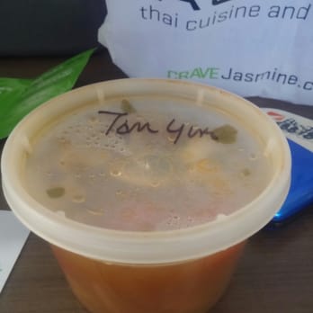 Jasmine - Paducah - Ordered Tom Yum. Guess if the restaurant writes Tom Yum on the lid, that makes it so. - Thai Near Me - Paducah, Kentucky Jasmine - Paducah - Ordered Tom Yum. Guess if the restaurant writes Tom Yum on the lid, that makes it so. - Thai Near Me - Paducah, Kentucky