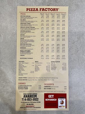 PIZZA FACTORY - 31 Photos & 26 Reviews - 1131 W Lincoln Ave, Anaheim ...