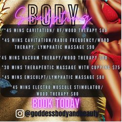 Goddess Body and Beauty - Special offers call to book your appointment (800) 202-7397.