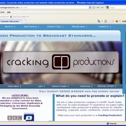 Cracking Productions - Screengrab from official website: http://www.crackingproductions.com