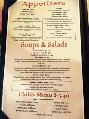 Menu photo 1 Riviera Maya Mexican Restaurant Cuba, MO Menu photo 1 Riviera Maya Mexican Restaurant Cuba, MO