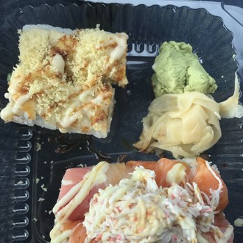 Sushi 7 - Sunflower roll at top...snow mountain on bottom - Sushi Bars Near Me - Reno, Nevada Sushi 7 - Sunflower roll at top...snow mountain on bottom - Sushi Bars Near Me - Reno, Nevada