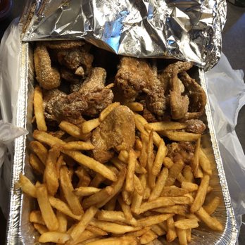JJ Fish and Chicken - Chicken Wings with Fries - Fast Food Near Me - Zion, Illinois JJ Fish and Chicken - Chicken Wings with Fries - Fast Food Near Me - Zion, Illinois