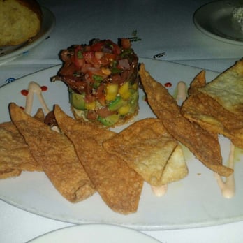 Morton's The Steakhouse - Ahi Tower with Won Ton Chips! - Steakhouses Near Me - Honolulu, Hawaii Morton's The Steakhouse - Ahi Tower with Won Ton Chips! - Steakhouses Near Me - Honolulu, Hawaii