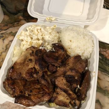 Aloha Hawaiian BBQ - BBQ chicken plate. Lots of chicken and good flavor. Like that the sauce was separate. Mac salad was good. 8/10 - Hawaiian Near Me - Costa Mesa, California