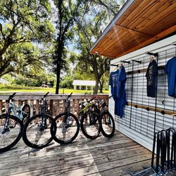 Bikes for sale and Alafia mountain bike trail shirts