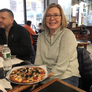 Front Street Pizza - A very happy gluten free friend! - Pizza Near Me - Brooklyn, New York