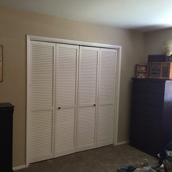 Renaissance Property Management - Huge 12' closet stretching inside beyond the doors, plush new carpet - Property Management Near Me - Tracy, California