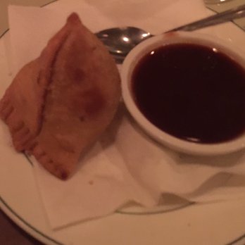 Pooja Exotic Indian Cuisine - A delicious meat samosa! - Indian Near Me - Warren, New Jersey Pooja Exotic Indian Cuisine - A delicious meat samosa! - Indian Near Me - Warren, New Jersey