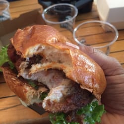 BL Burgers - The chicken karaage burger. There's pickled ginger in this, it's phenomenal.