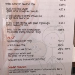 Tomate ... algo! Café Bar - Menu July 2019