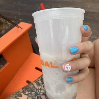 The Nail Spa - My gel nails with handmade acrylic flower - Nail Salons Near Me - Gainesville, Florida The Nail Spa - My gel nails with handmade acrylic flower - Nail Salons Near Me - Gainesville, Florida