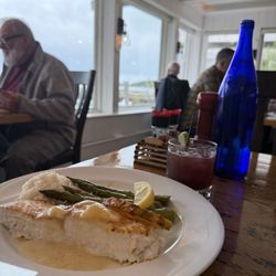 27 Fathoms Waterfront Grill - Halibut, catch of the day