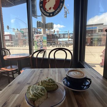 The Bird & Billy - Sticky Toffee Latte and Avocado Toast on Sourdough Baguette. Delicious and generous portion of avocado with a light oil and seasoning. - Bakeries Near Me - Kalispell, Montana