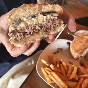 Phil's Tara Hideaway - Truffle Scented Gorgonzola Burger - New American Near Me - Stillwater, Minnesota Phil's Tara Hideaway - Truffle Scented Gorgonzola Burger - New American Near Me - Stillwater, Minnesota