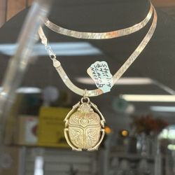DeFrance Antiques on Beal - Super awesome beetle necklace