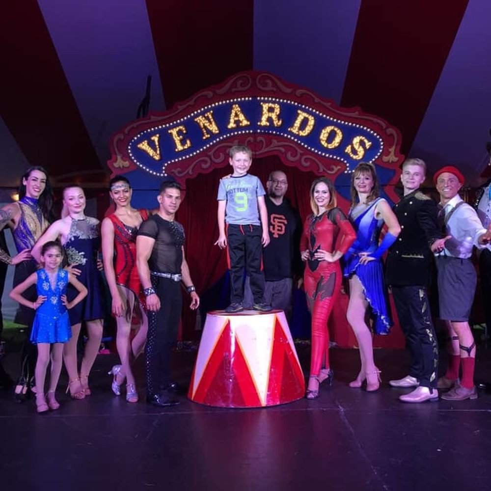 Venardos Circus - My eldest with the performers - Performing Arts Near Me Venardos Circus - My eldest with the performers - Performing Arts Near Me