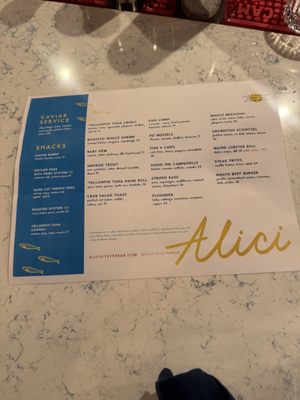 Menu photo 7 Alici Oyster Bar Atlanta, GA Menu photo 7 Alici Oyster Bar Atlanta, GA