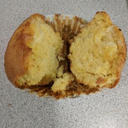Dunkin' - Corn muffin heated with butter (barely had any butter on it).