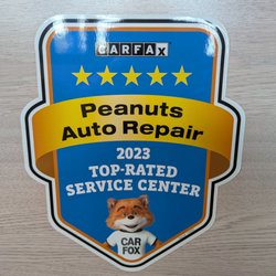 Peanuts Auto Repair - Multi year CARFAX top service award recipient!