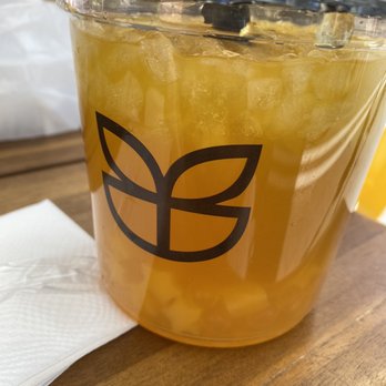 Boba Break Tea House - Green tea with mango flavoring, mango jellies and mango popping boba. - Bubble Tea Near Me - Glendora, California Boba Break Tea House - Green tea with mango flavoring, mango jellies and mango popping boba. - Bubble Tea Near Me - Glendora, California